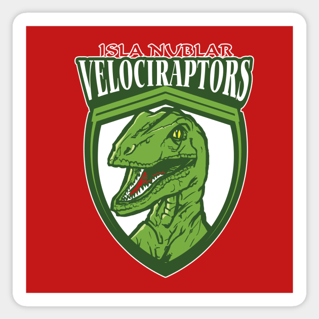 Isla Nublar's Velociraptors Sticker by AndreusD